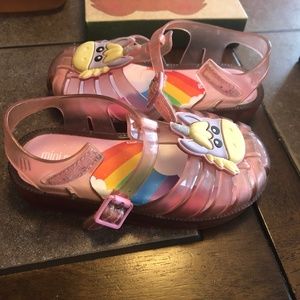 Mini Melissa unicorn sandals